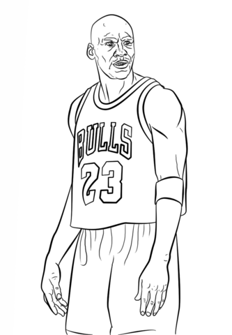 Michael Jordan Coloring Page